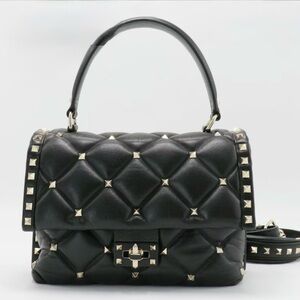 Valentino Garavani Black Small Candystud Bag